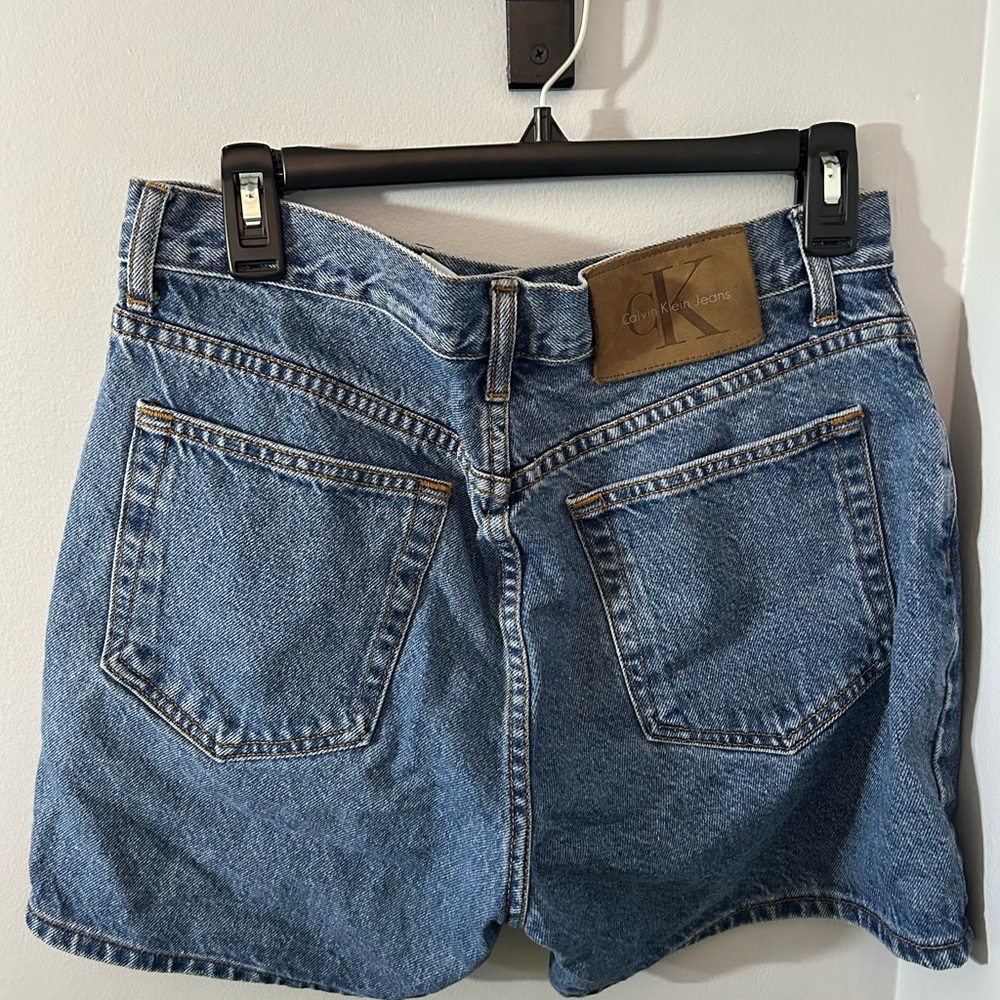 Calvin Klein Blue Jean Shorts - Picture 2 of 3